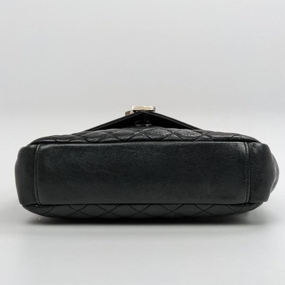 SOLD Saint Laurent Medium College Tri Quilt Black Bag - Picture 3 of 9